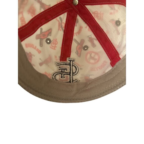 St. Louis Cardinals Baseball Cap Adjustable Strap Black & White Polyester Cotton - Picture 6 of 6